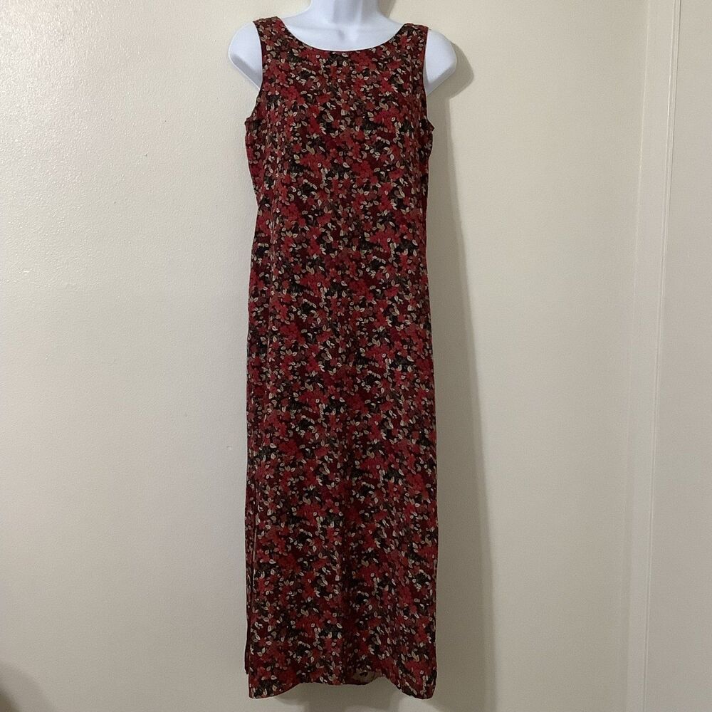 Vintage 90s Grunge Floral Cottagecore Fairycore Reversible Maxi Dress Size 6P